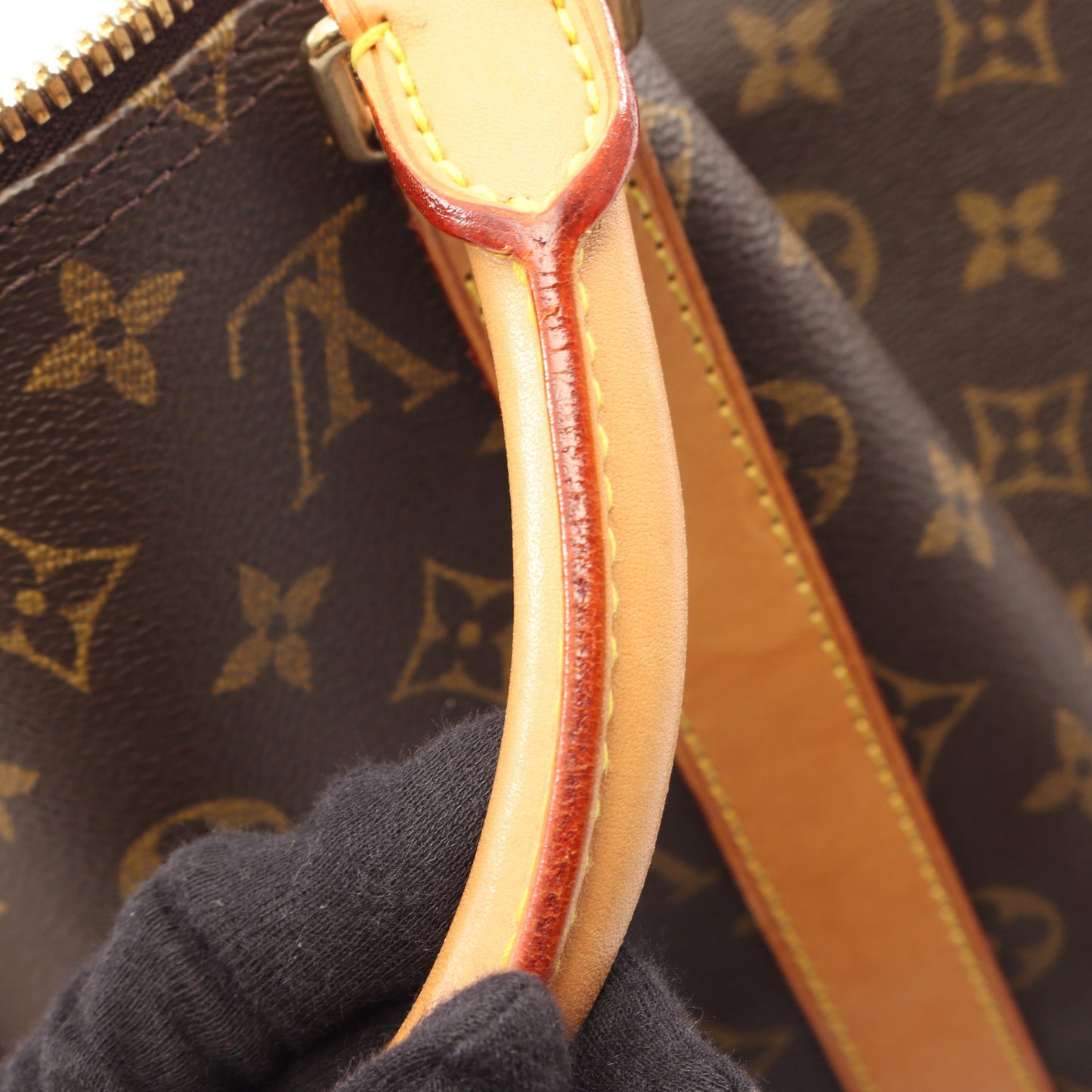 キーポル50 モノグラム ボストンバッグ PVC レザー ブラウン ルイヴィトン バッグ LOUIS VUITTON