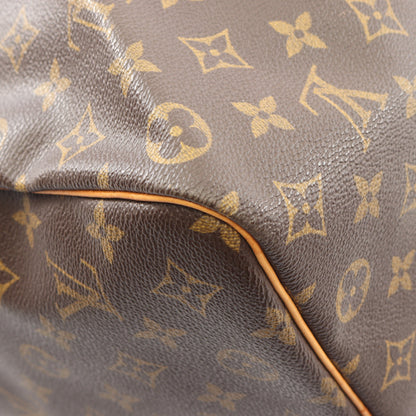 キーポル50 モノグラム ボストンバッグ PVC レザー ブラウン ルイヴィトン バッグ LOUIS VUITTON