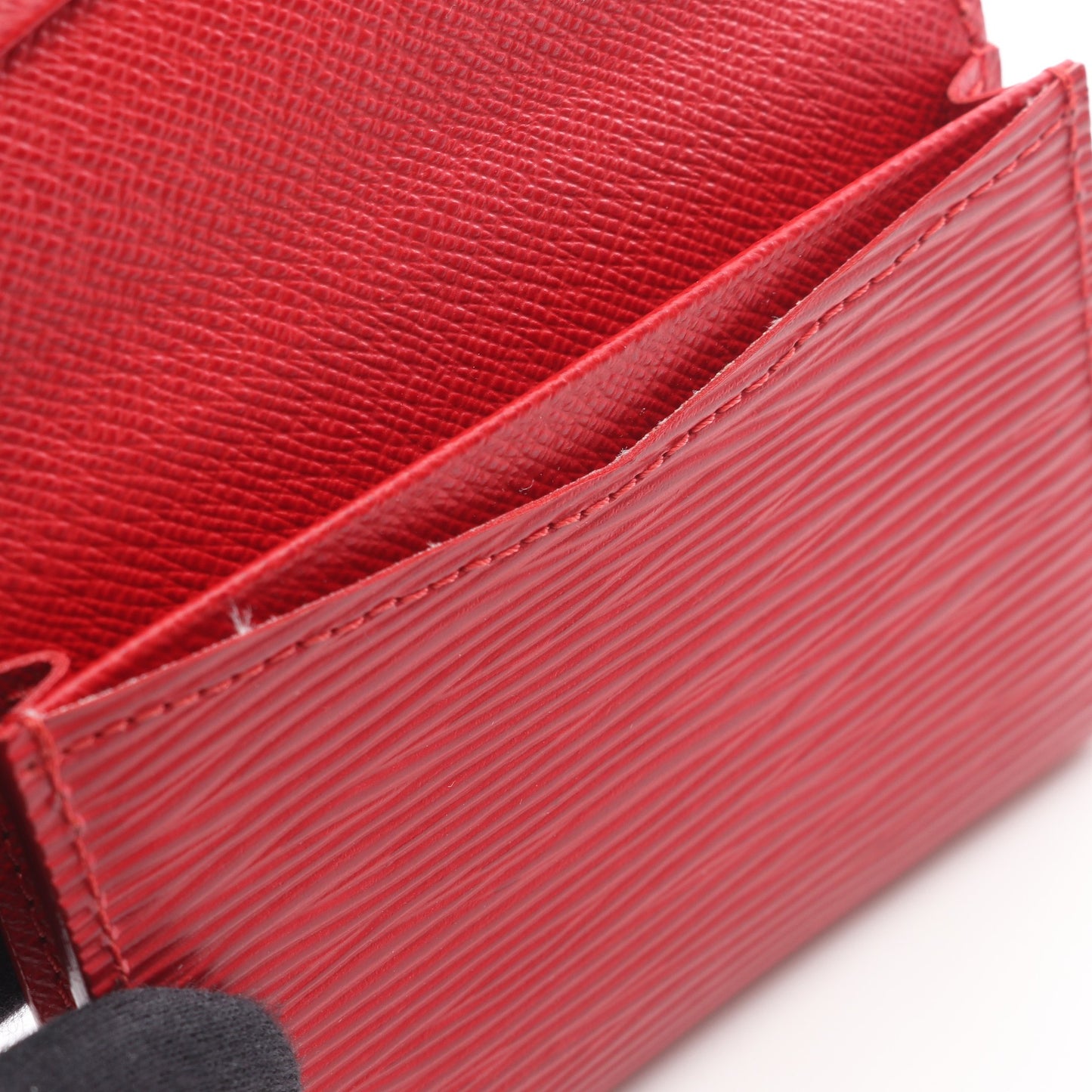 アンヴェロップ カルト ドゥ ヴィジット エピ ルージュ カードケース 名刺入れ レザー レッド ルイヴィトン 財布・小物 LOUIS VUITTON