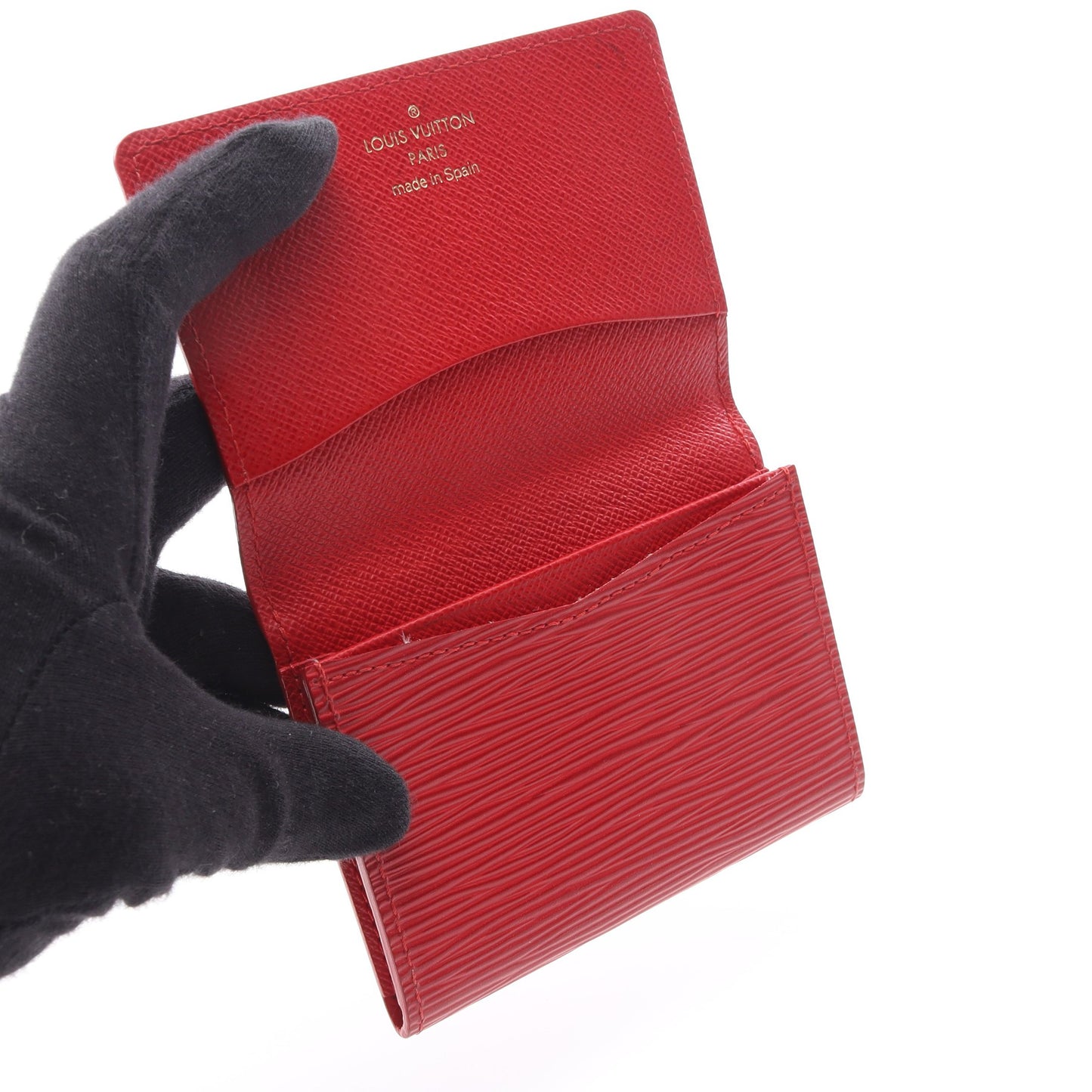 アンヴェロップ カルト ドゥ ヴィジット エピ ルージュ カードケース 名刺入れ レザー レッド ルイヴィトン 財布・小物 LOUIS VUITTON