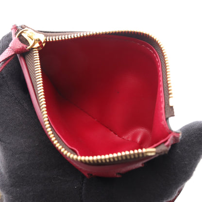 ポルトフォイユ ヴィクトリーヌ モノグラム フューシャ 三つ折り財布 PVC レザー ブラウン ピンクパープル ルイヴィトン 財布・小物 LOUIS VUITTON