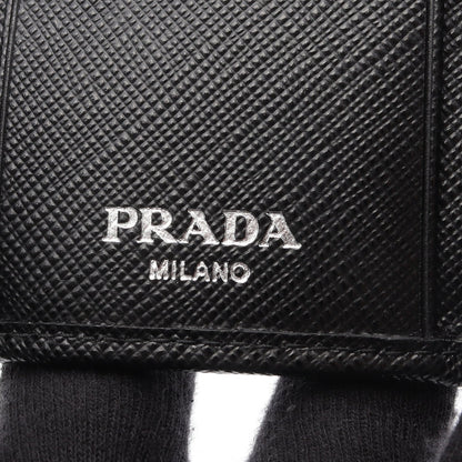 UZO TESSUTO 6連 キーケース ナイロン サフィアーノレザー ブラック プラダ 財布・小物 PRADA