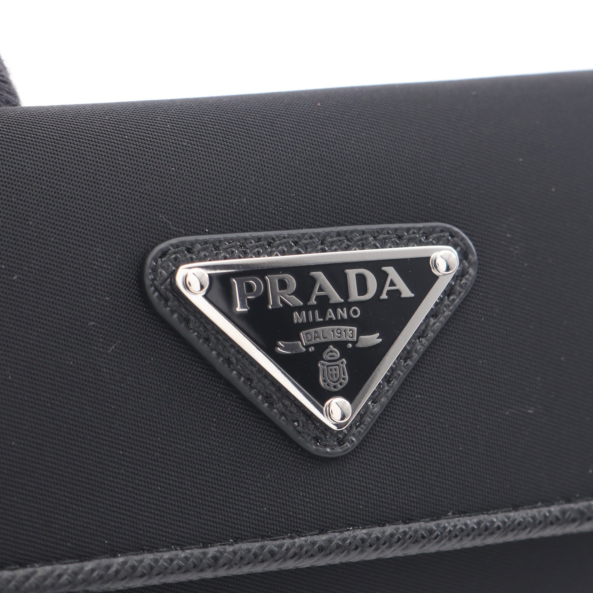 UZO TESSUTO 6連 キーケース ナイロン サフィアーノレザー ブラック プラダ 財布・小物 PRADA