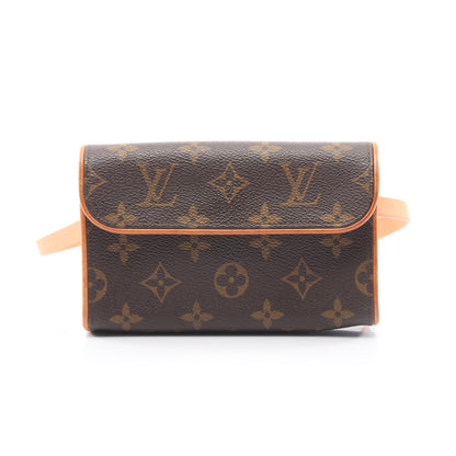 ポシェットフロランティーヌ モノグラム ボディバッグ ウエストバッグ PVC レザー ブラウン ルイヴィトン バッグ LOUIS VUITTON
