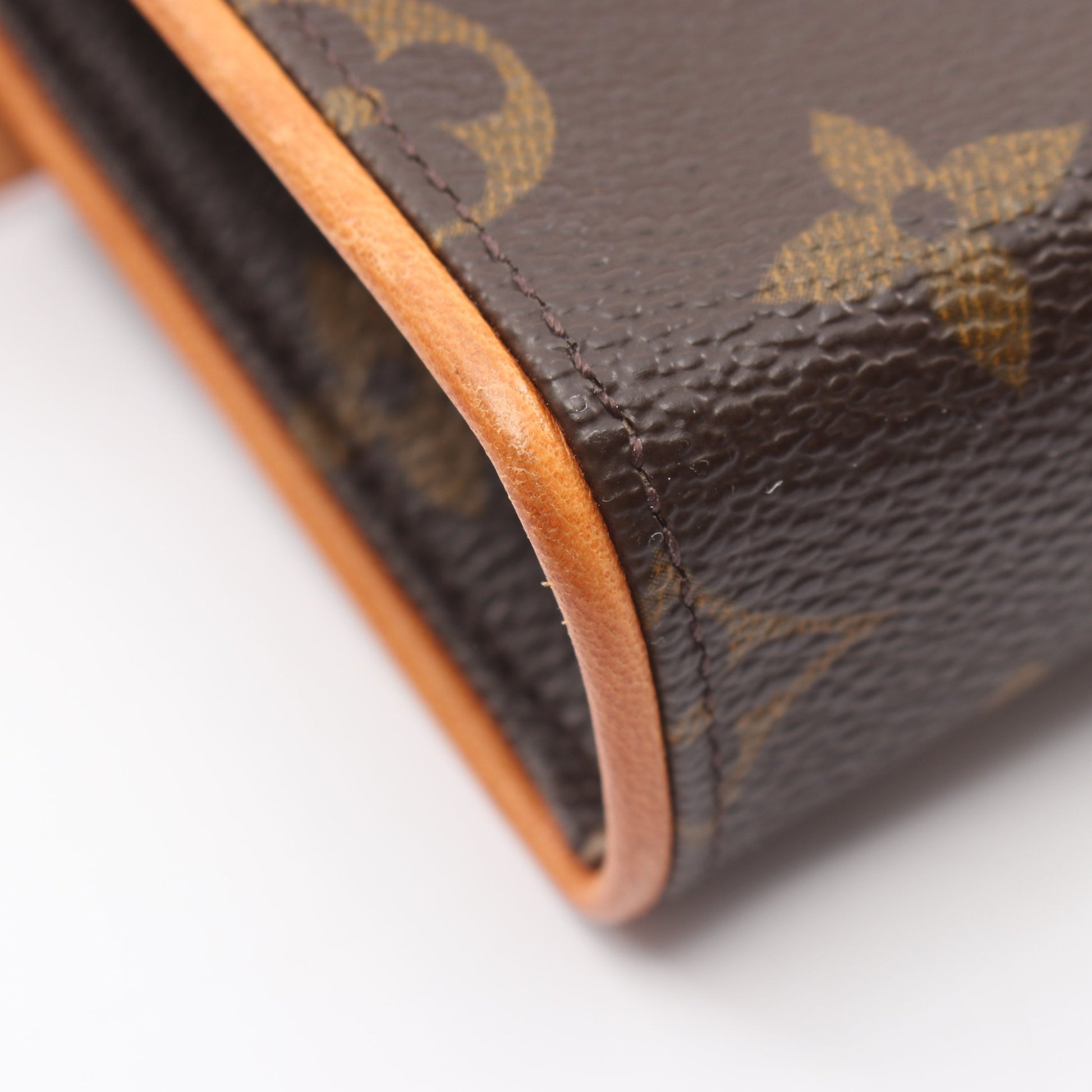 ポシェットフロランティーヌ モノグラム ボディバッグ ウエストバッグ PVC レザー ブラウン ルイヴィトン バッグ LOUIS VUITTON