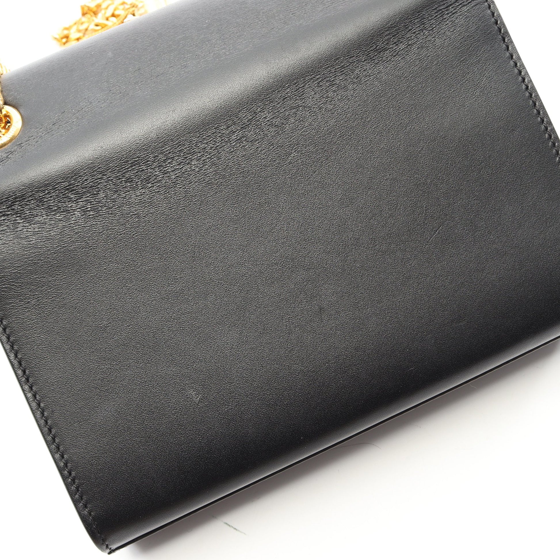 ケイト モノグラム チェーンショルダーバッグ レザー ブラック サンローランパリ バッグ SAINT LAURENT PARIS