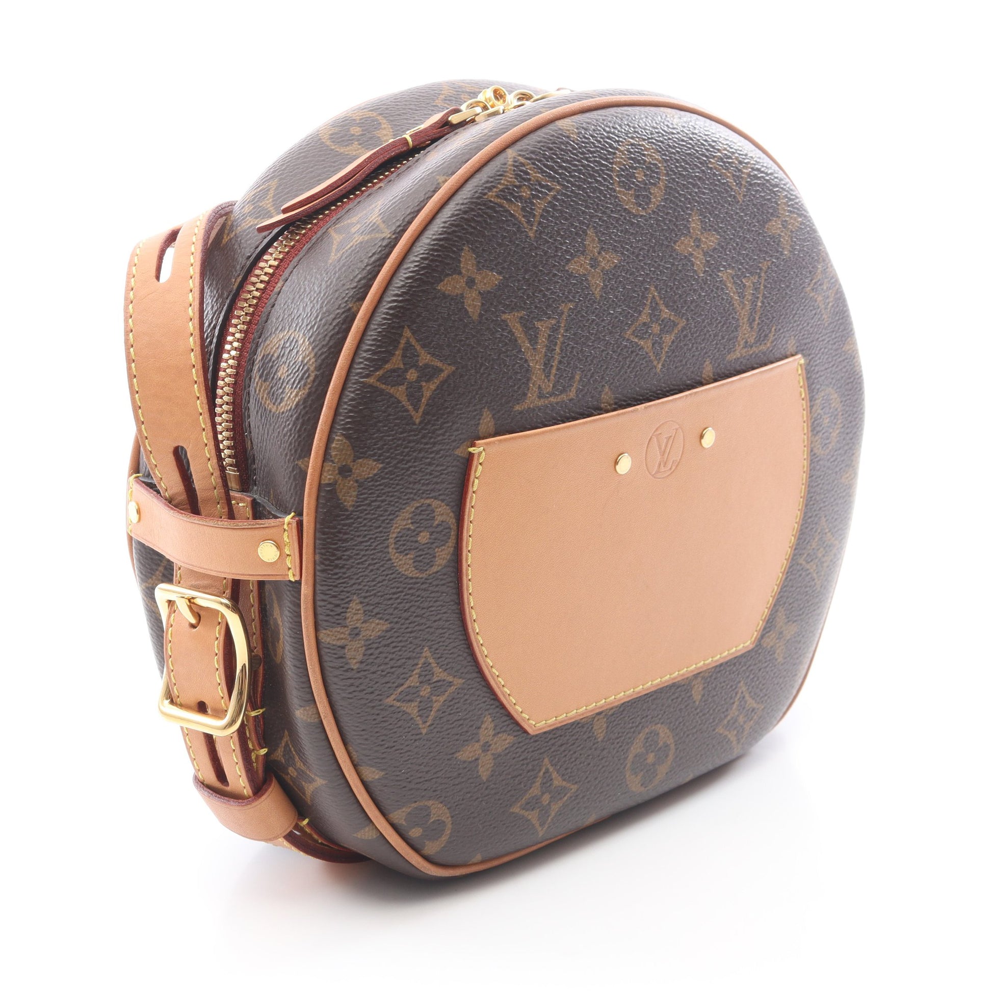 ボワット シャポースープル モノグラム ショルダーバッグ PVC レザー ブラウン ルイヴィトン バッグ LOUIS VUITTON