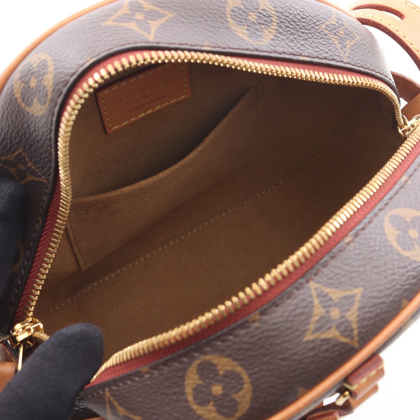 ボワット シャポースープル モノグラム ショルダーバッグ PVC レザー ブラウン ルイヴィトン バッグ LOUIS VUITTON