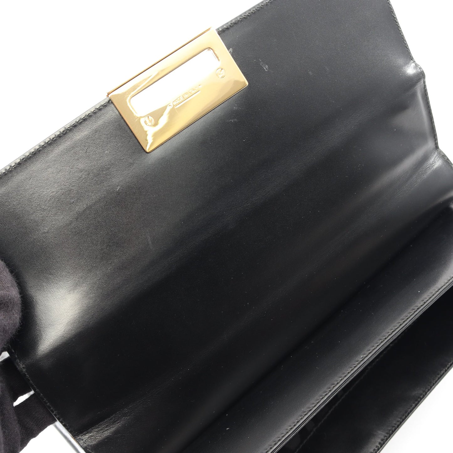 ガンチーニ 2WAY ハンドバッグ レザー ブラック サルヴァトーレフェラガモ バッグ Salvatore Ferragamo