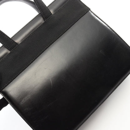 ヴァラリボン 2WAY ハンドバッグ レザー ブラック サルヴァトーレフェラガモ バッグ Salvatore Ferragamo
