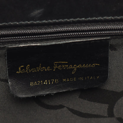 ヴァラリボン 2WAY ハンドバッグ レザー ブラック サルヴァトーレフェラガモ バッグ Salvatore Ferragamo