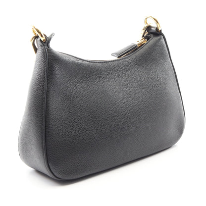 ヴィッテロダイノ ソフト ショルダーバッグ レザー ブラック プラダ バッグ PRADA