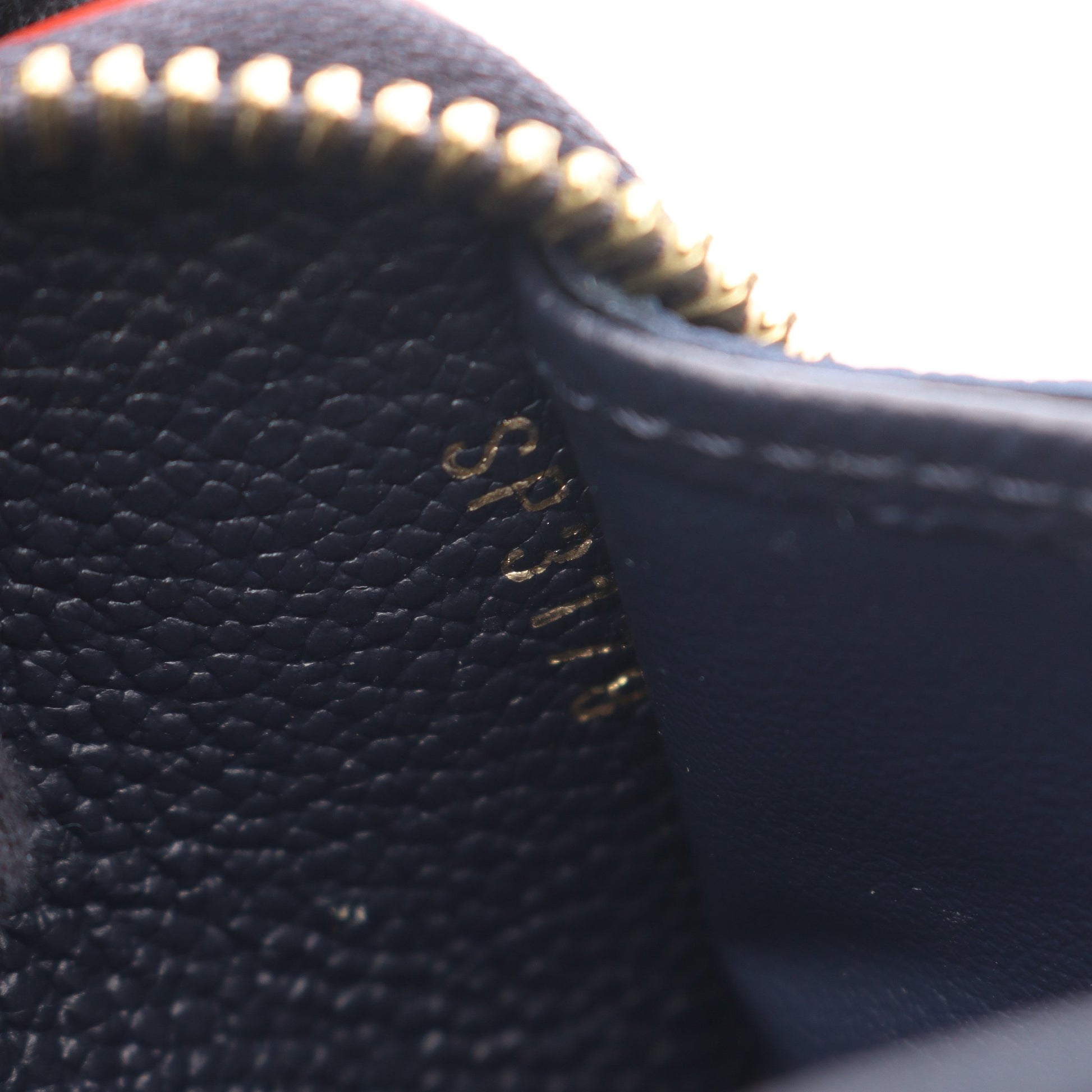 ジッピー ウォレット モノグラムアンプラント マリーヌルージュ ラウンドファスナー長財布 レザー ネイビー レッド ルイヴィトン 財布・小物 LOUIS VUITTON