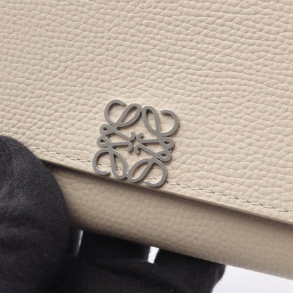 アナグラム コンチネンタル 二つ折り長財布 レザー ライトベージュ ロエベ 財布・小物 LOEWE