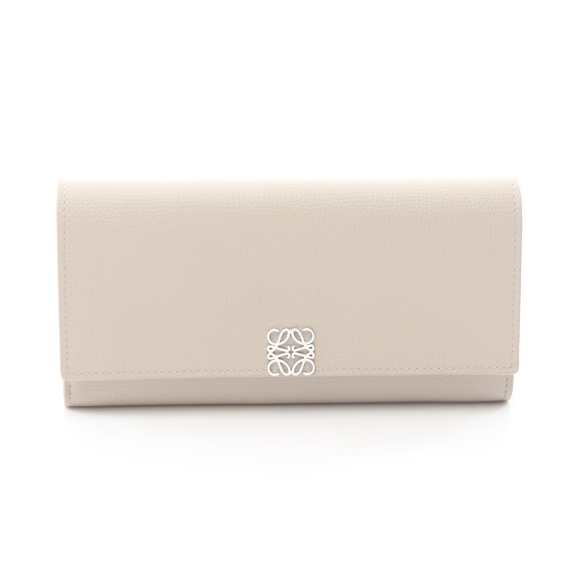 アナグラム コンチネンタル 二つ折り長財布 レザー ライトベージュ ロエベ 財布・小物 LOEWE