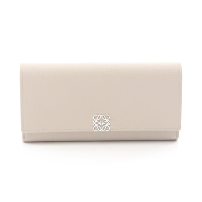 アナグラム コンチネンタル 二つ折り長財布 レザー ライトベージュ ロエベ 財布・小物 LOEWE