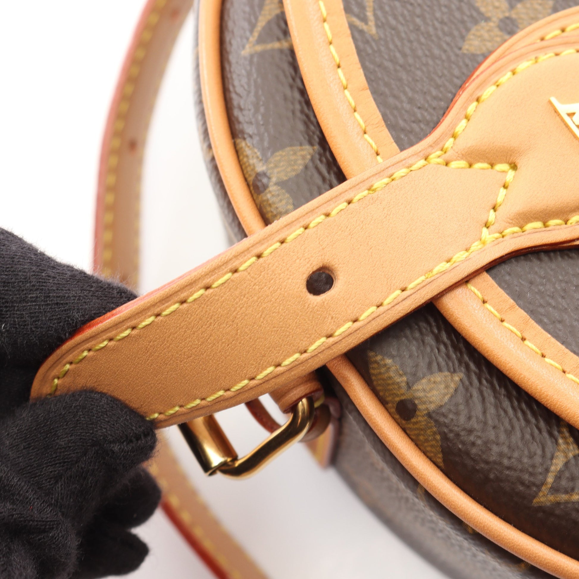 タンブラン モノグラム ショルダーバッグ PVC レザー ブラウン ルイヴィトン バッグ LOUIS VUITTON