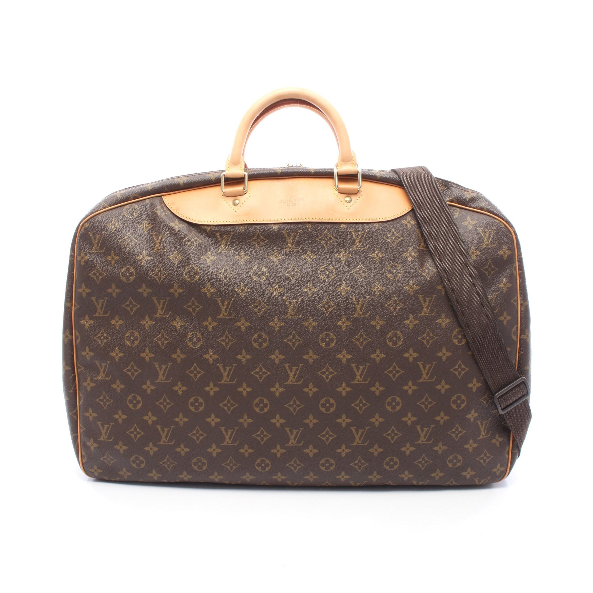 アリゼアンポッシュ モノグラム ボストンバッグ PVC レザー ブラウン ルイヴィトン バッグ LOUIS VUITTON