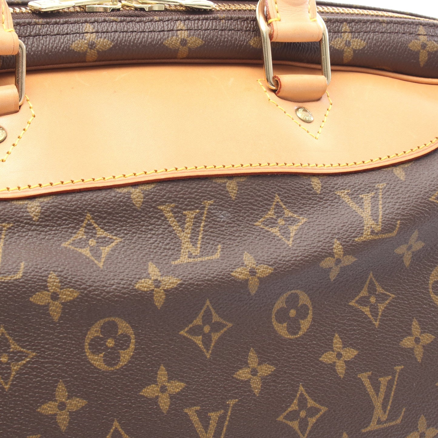 アリゼアンポッシュ モノグラム ボストンバッグ PVC レザー ブラウン ルイヴィトン バッグ LOUIS VUITTON