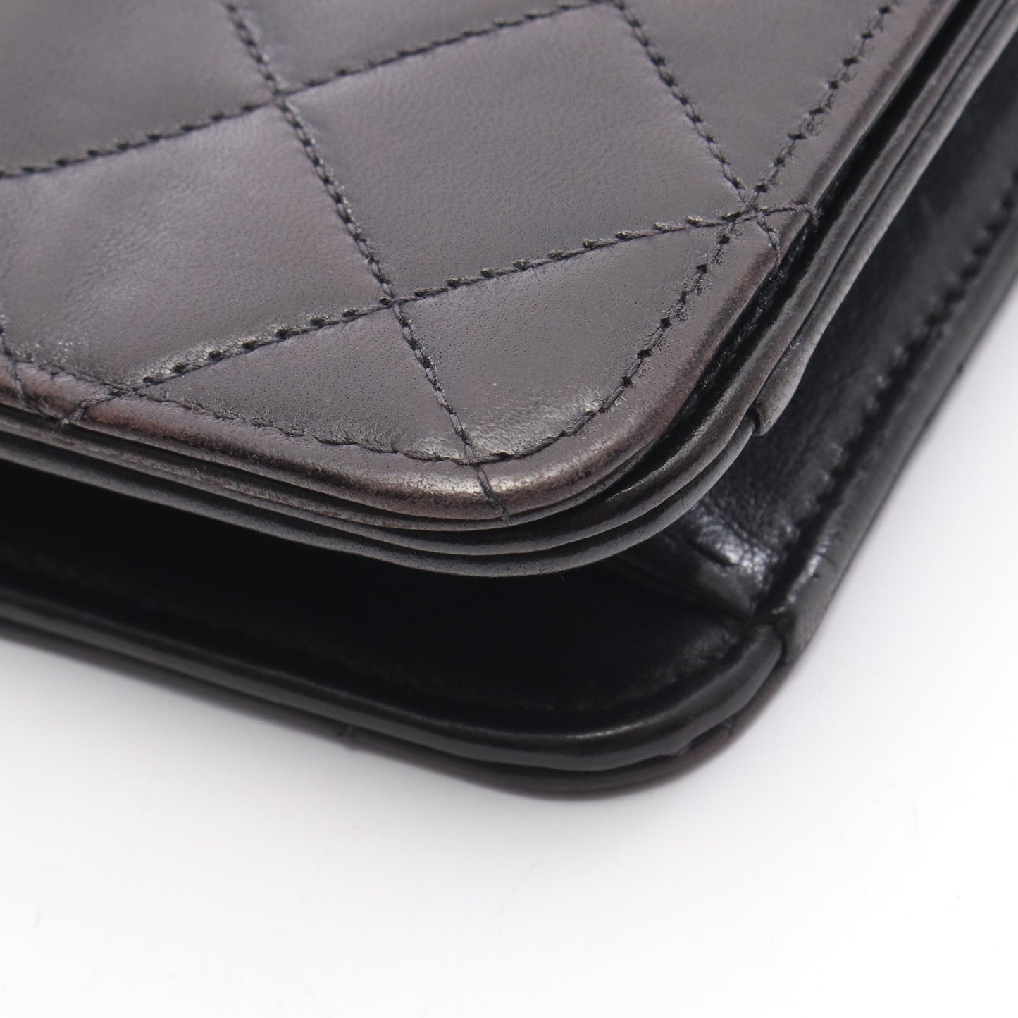 ミニマトラッセ フルフラップ チェーンショルダーバッグ ラムスキン ブラック ゴールド金具 シャネル バッグ CHANEL