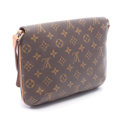 ミュゼットタンゴ ショートストラップ モノグラム ショルダーバッグ PVC レザー ブラウン ルイヴィトン バッグ LOUIS VUITTON