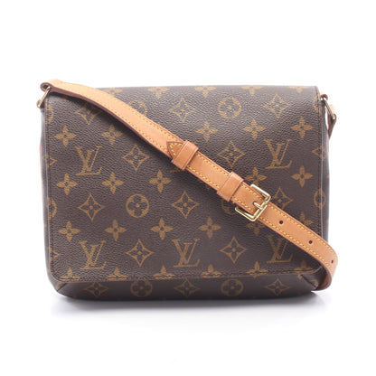 ミュゼットタンゴ ショートストラップ モノグラム ショルダーバッグ PVC レザー ブラウン ルイヴィトン バッグ LOUIS VUITTON
