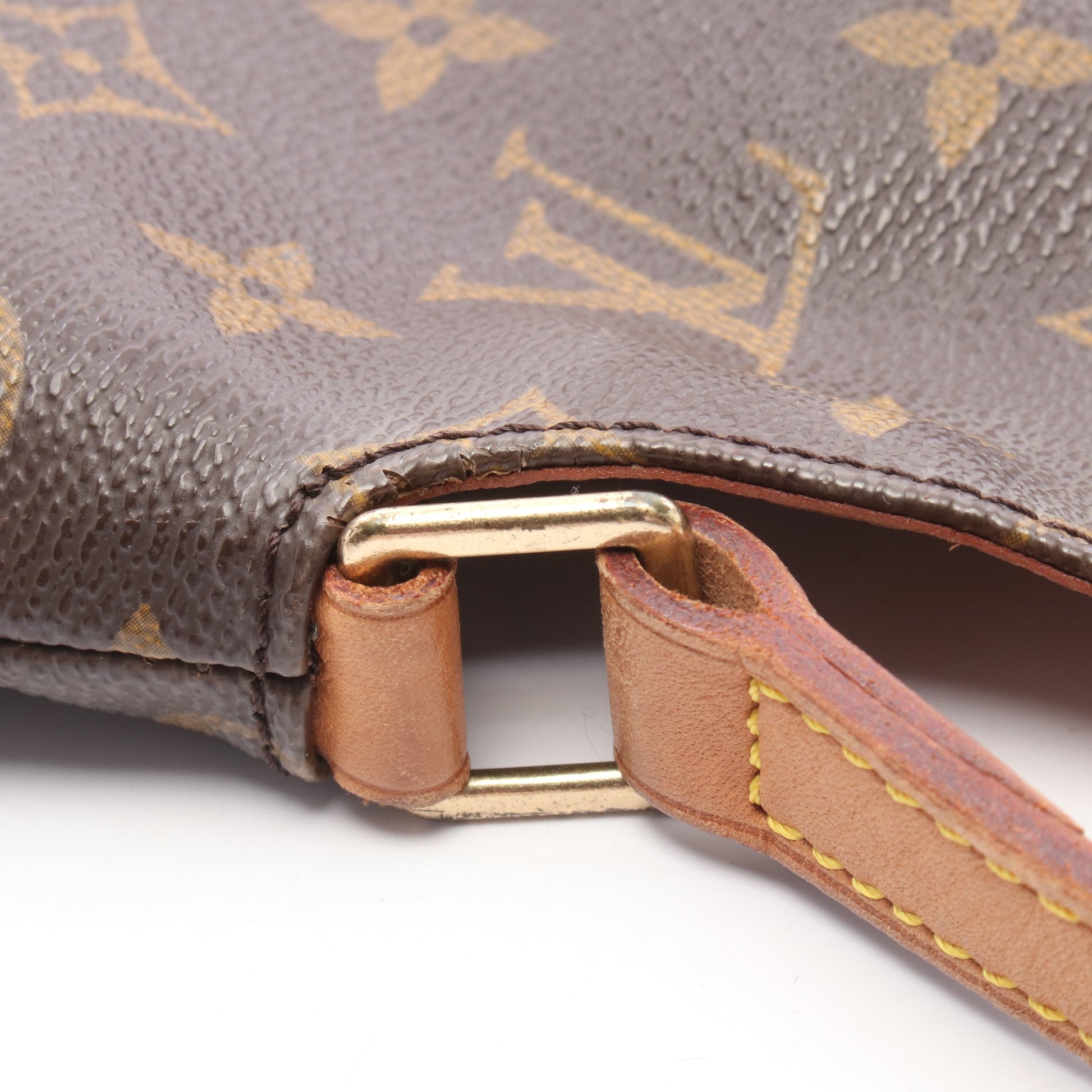 ミュゼットタンゴ ショートストラップ モノグラム ショルダーバッグ PVC レザー ブラウン ルイヴィトン バッグ LOUIS VUITTON