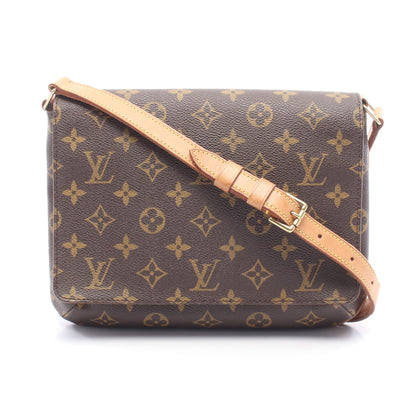 ミュゼットタンゴ ショートストラップ モノグラム ショルダーバッグ PVC レザー ブラウン ルイヴィトン バッグ LOUIS VUITTON