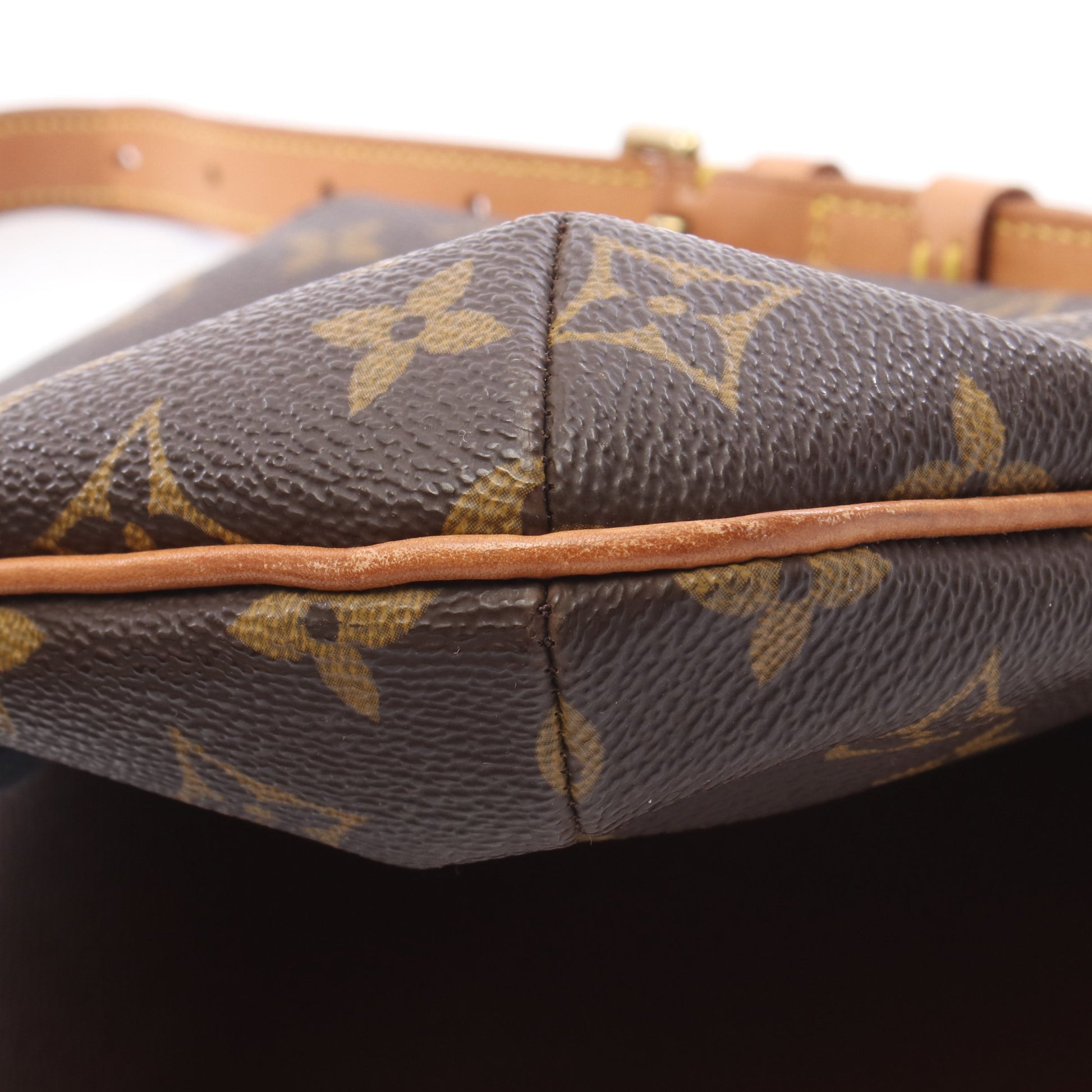 ミュゼットタンゴ ショートストラップ モノグラム ショルダーバッグ PVC レザー ブラウン ルイヴィトン バッグ LOUIS VUITTON