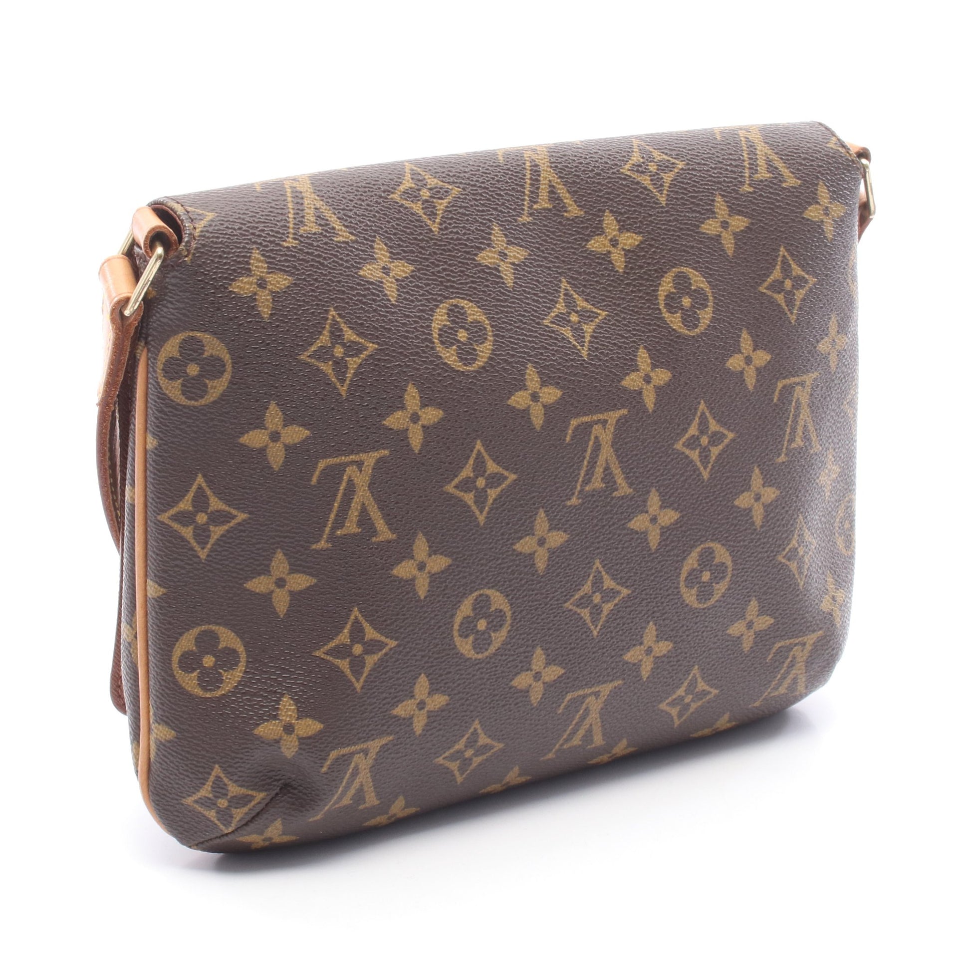 ミュゼットタンゴ ショートストラップ モノグラム ショルダーバッグ PVC レザー ブラウン ルイヴィトン バッグ LOUIS VUITTON
