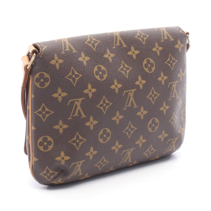 ミュゼットタンゴ ショートストラップ モノグラム ショルダーバッグ PVC レザー ブラウン ルイヴィトン バッグ LOUIS VUITTON