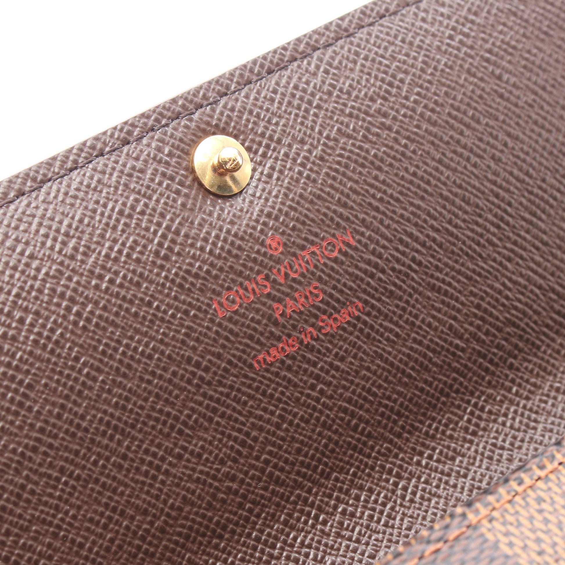 ポルトフォイユ サラ ダミエエベヌ 二つ折り長財布 PVC レザー ブラウン ルイヴィトン 財布・小物 LOUIS VUITTON