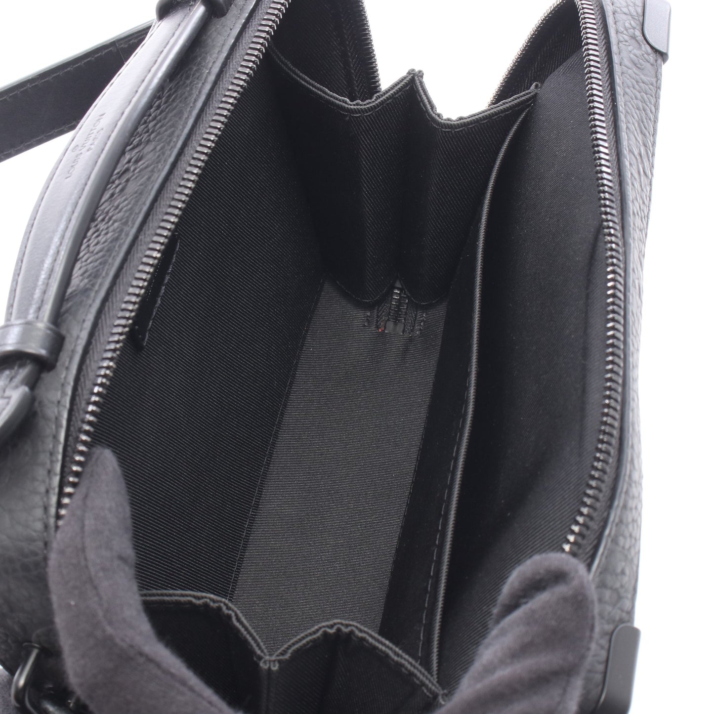 ハンドル ソフトトランク モノグラムトリヨン 2WAY ショルダーバッグ レザー ブラック ルイヴィトン バッグ LOUIS VUITTON