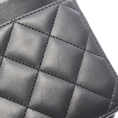マトラッセ チェーンウォレット ラムスキン ブラック シルバー金具 シャネル バッグ CHANEL