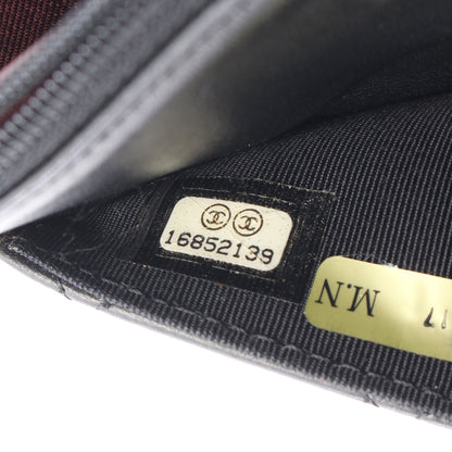マトラッセ チェーンウォレット ラムスキン ブラック シルバー金具 シャネル バッグ CHANEL