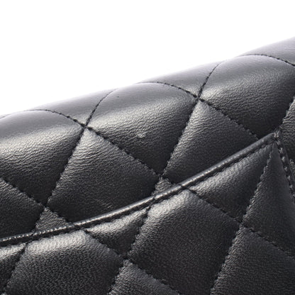 マトラッセ チェーンウォレット ラムスキン ブラック シルバー金具 シャネル バッグ CHANEL
