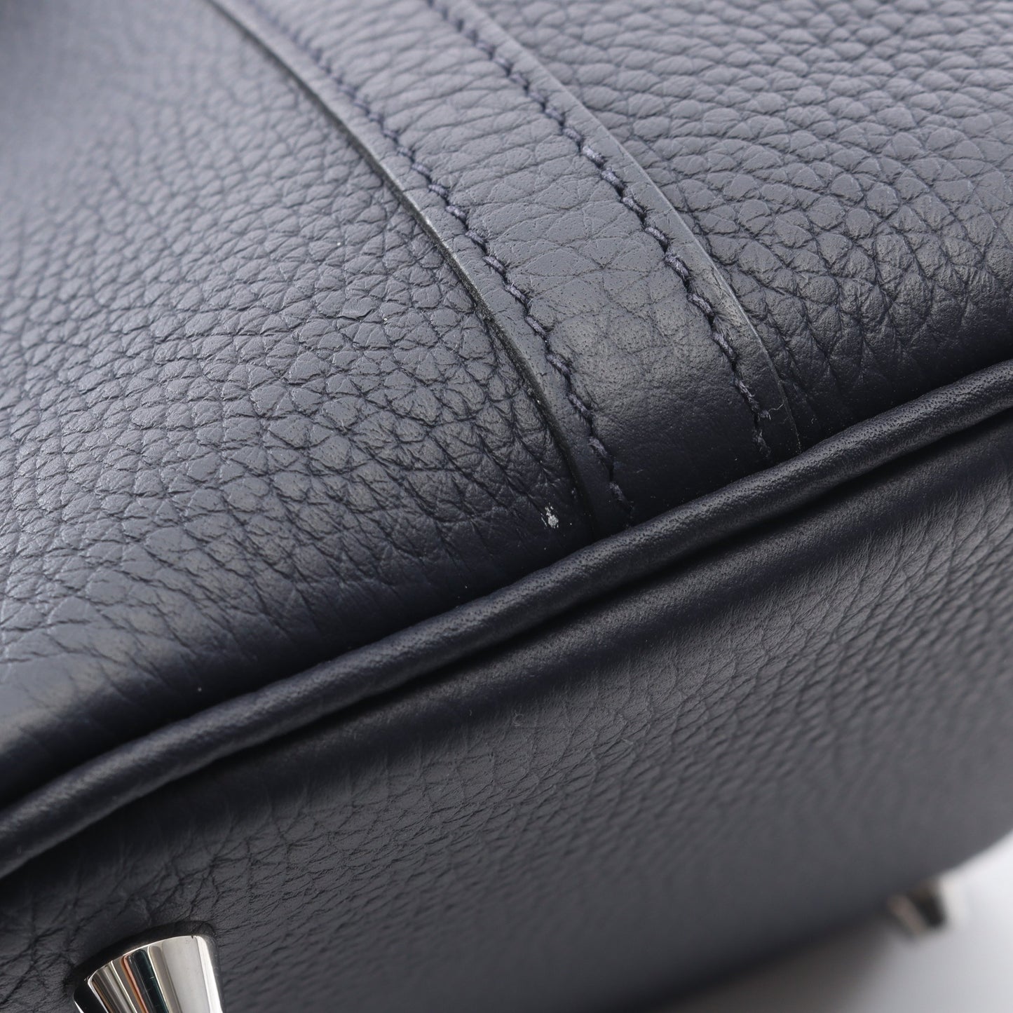 ピコタンロックPM ブルーニュイ ハンドバッグ トリヨンクレマンス ネイビー シルバー金具 Z刻印 エルメス バッグ HERMES