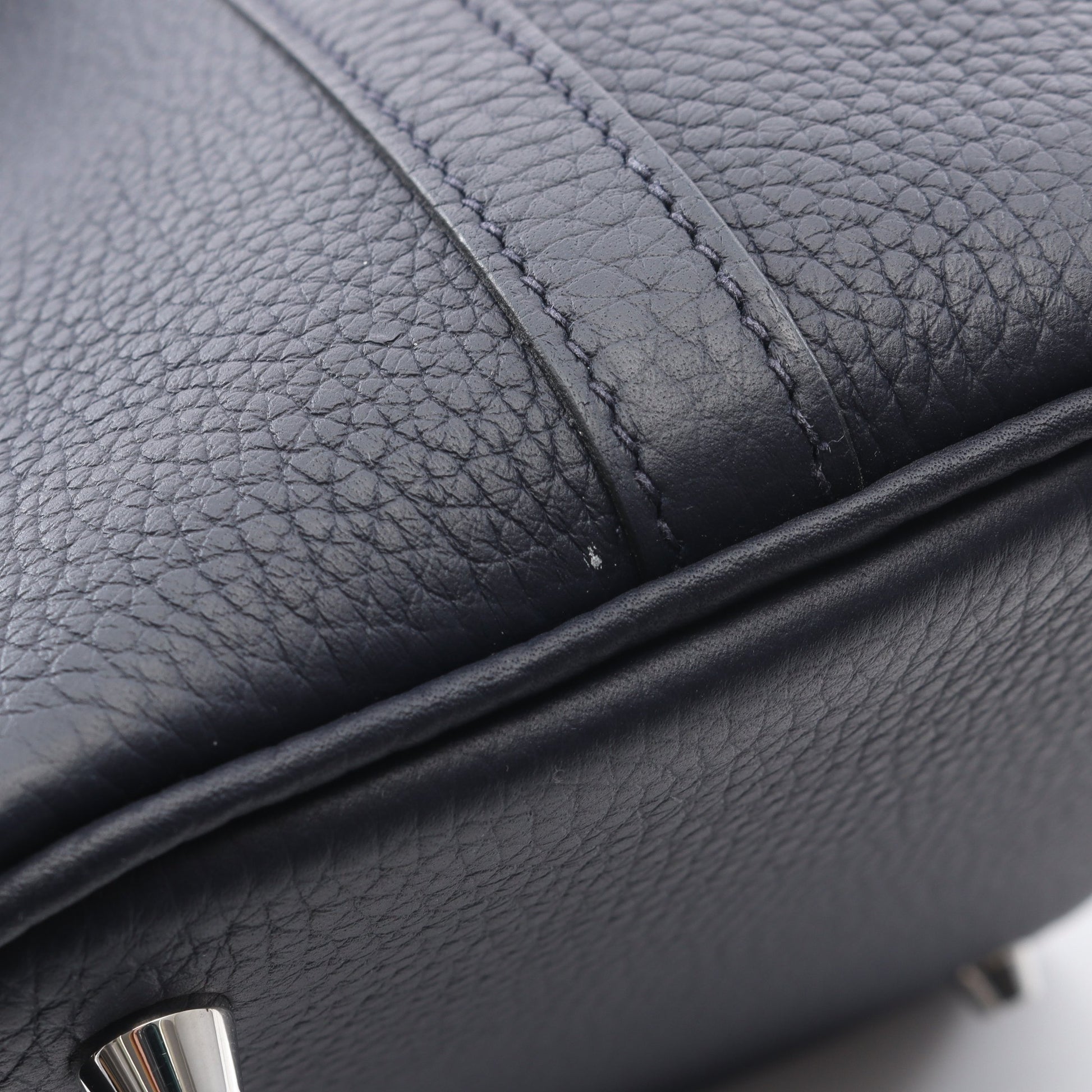 ピコタンロックPM ブルーニュイ ハンドバッグ トリヨンクレマンス ネイビー シルバー金具 Z刻印 エルメス バッグ HERMES