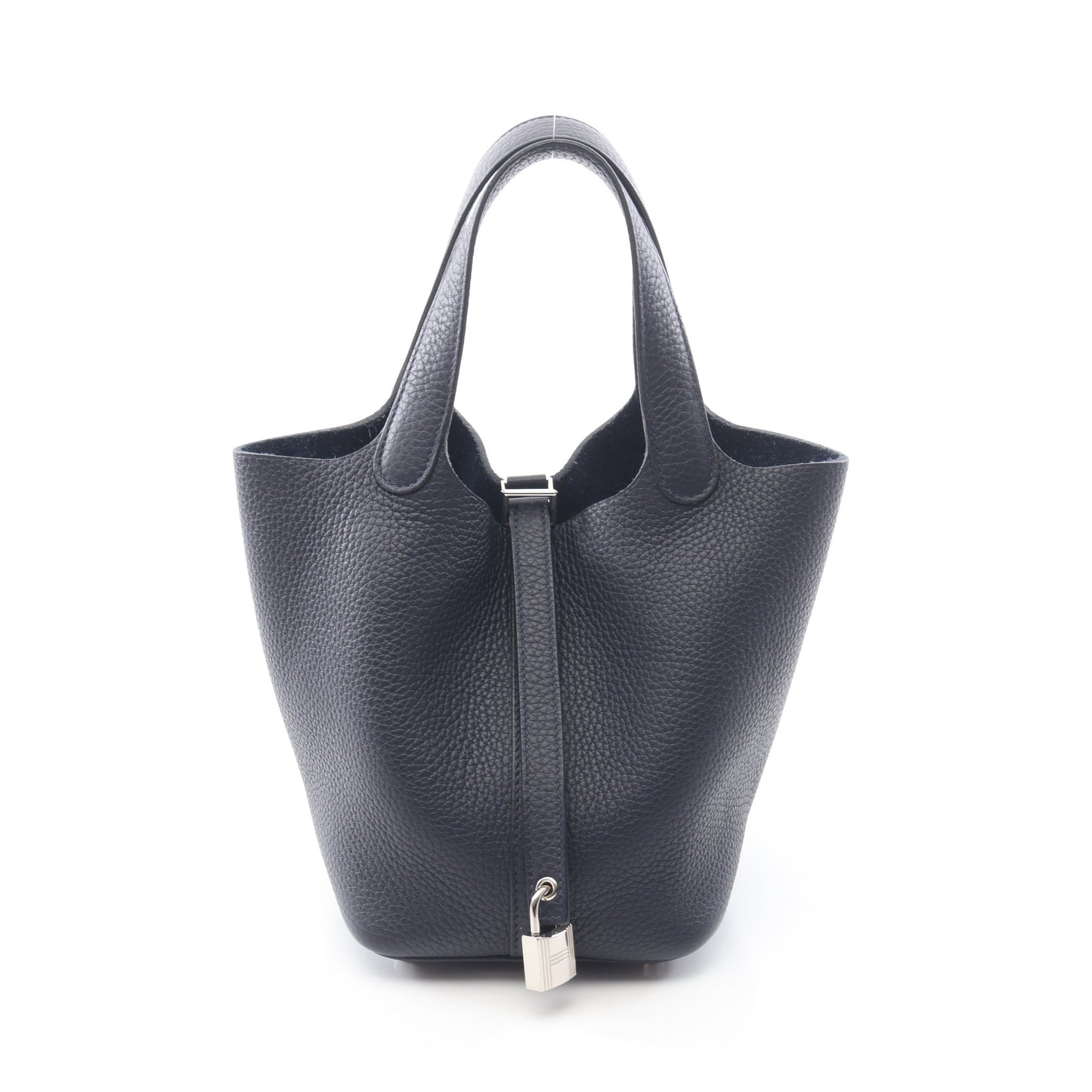 ピコタンロックPM ブルーニュイ ハンドバッグ トリヨンクレマンス ネイビー シルバー金具 Z刻印 エルメス バッグ HERMES