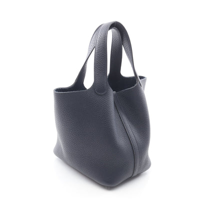 ピコタンロックPM ブルーニュイ ハンドバッグ トリヨンクレマンス ネイビー シルバー金具 Z刻印 エルメス バッグ HERMES