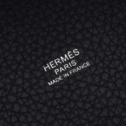 ピコタンロックPM ブルーニュイ ハンドバッグ トリヨンクレマンス ネイビー シルバー金具 Z刻印 エルメス バッグ HERMES