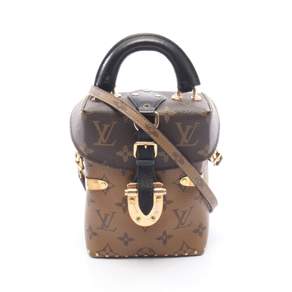 カメラボックス モノグラムリバース 2WAY ハンドバッグ PVC レザー ブラウン ダークブラウン ブラック ルイヴィトン バッグ LOUIS VUITTON