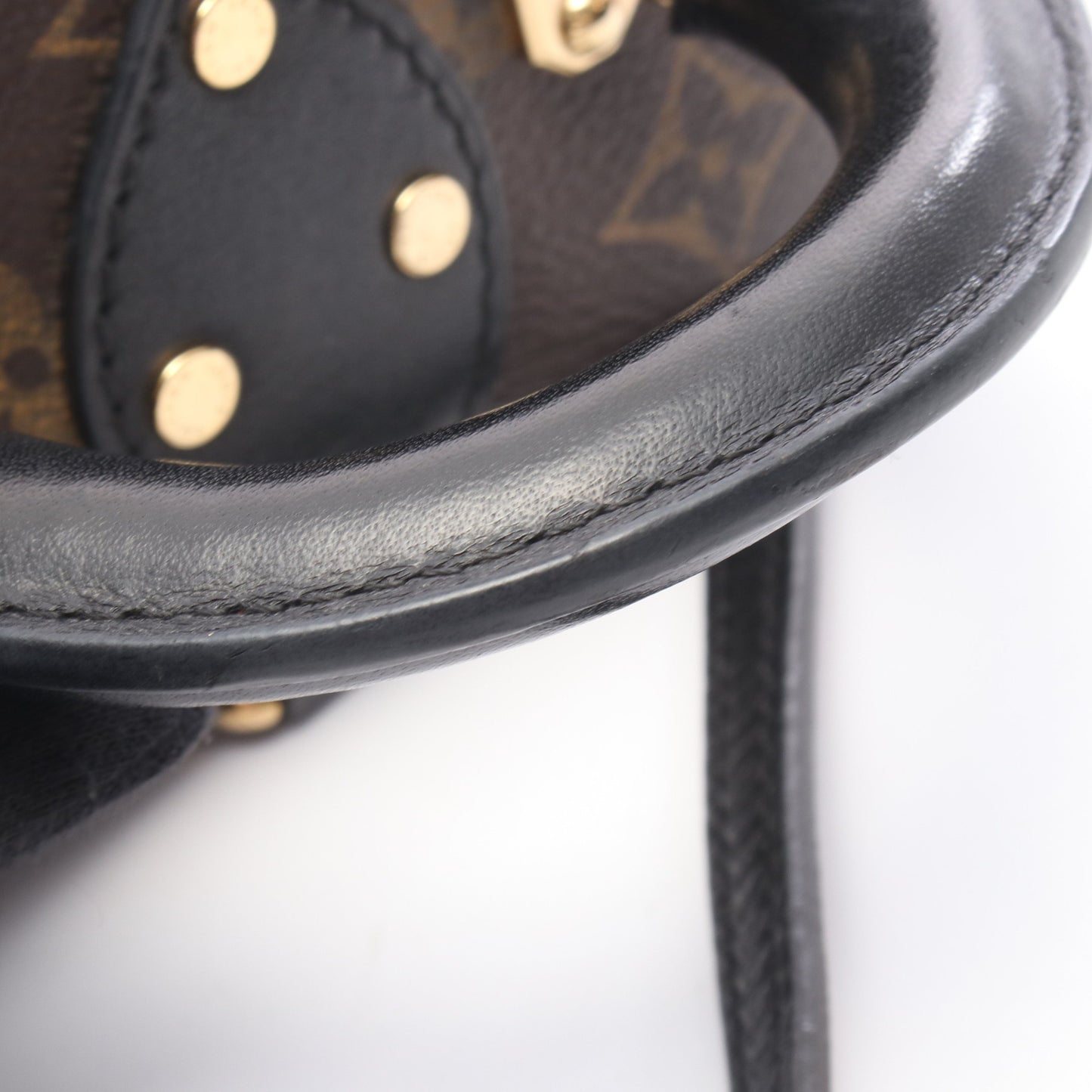 カメラボックス モノグラムリバース 2WAY ハンドバッグ PVC レザー ブラウン ダークブラウン ブラック ルイヴィトン バッグ LOUIS VUITTON