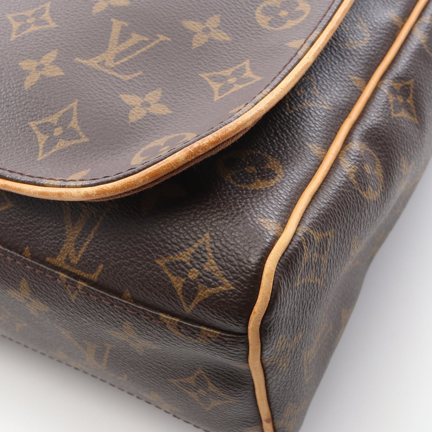 アベス モノグラム ショルダーバッグ PVC レザー ブラウン ルイヴィトン バッグ LOUIS VUITTON