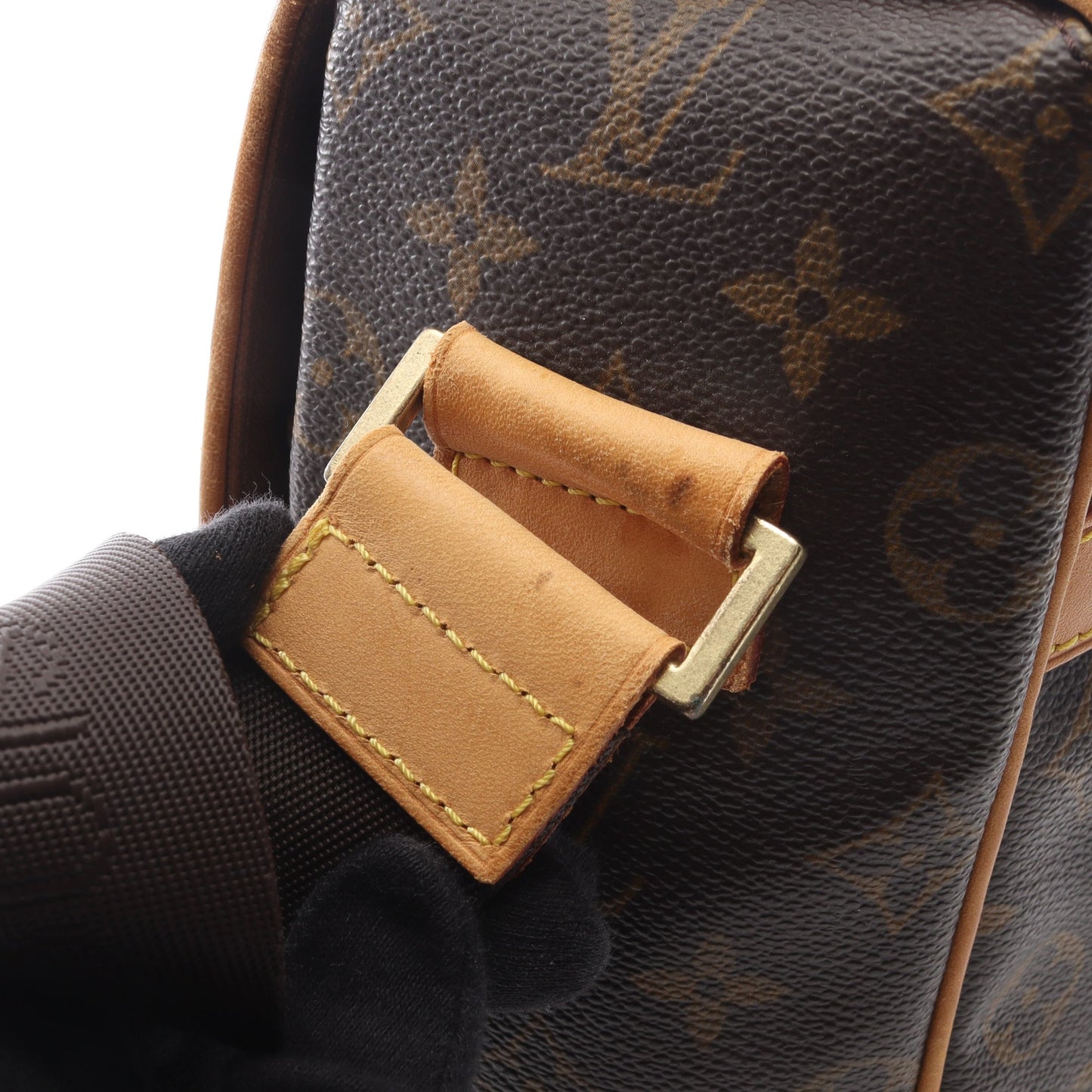 アベス モノグラム ショルダーバッグ PVC レザー ブラウン ルイヴィトン バッグ LOUIS VUITTON