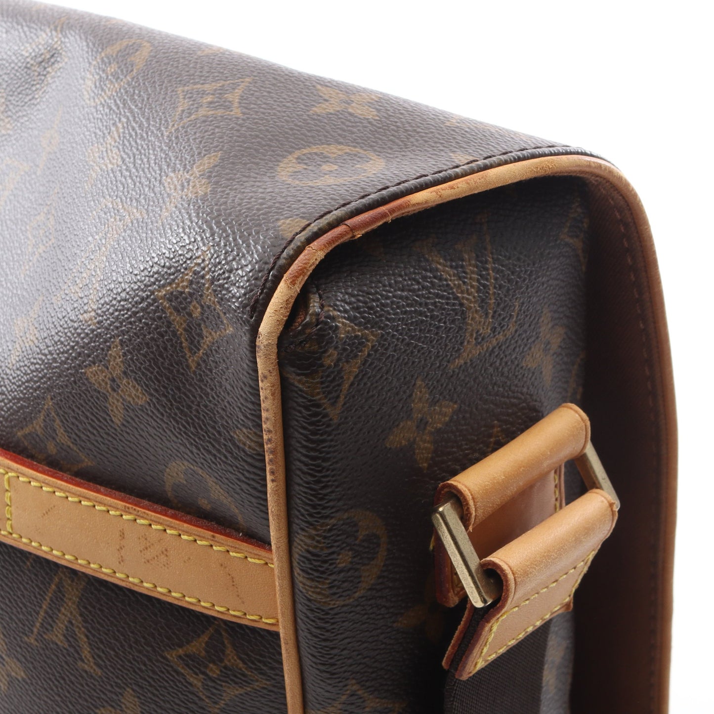 アベス モノグラム ショルダーバッグ PVC レザー ブラウン ルイヴィトン バッグ LOUIS VUITTON