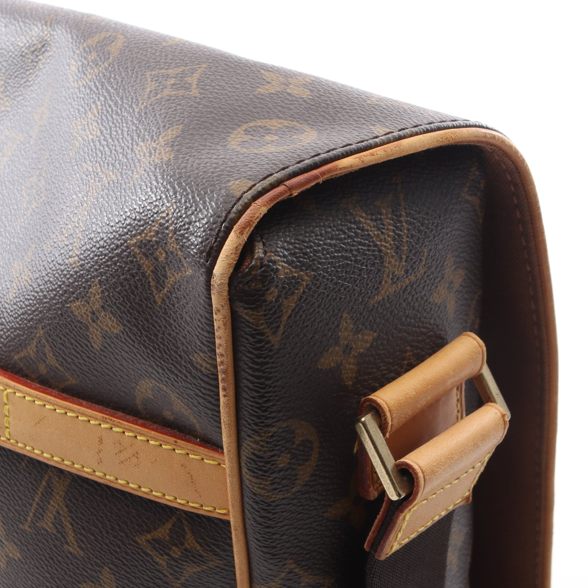 アベス モノグラム ショルダーバッグ PVC レザー ブラウン ルイヴィトン バッグ LOUIS VUITTON