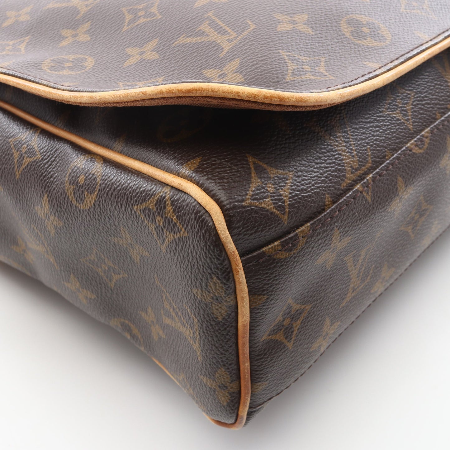 アベス モノグラム ショルダーバッグ PVC レザー ブラウン ルイヴィトン バッグ LOUIS VUITTON