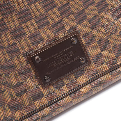 ブルックリンMM ダミエエベヌ ショルダーバッグ PVC レザー ブラウン ルイヴィトン バッグ LOUIS VUITTON