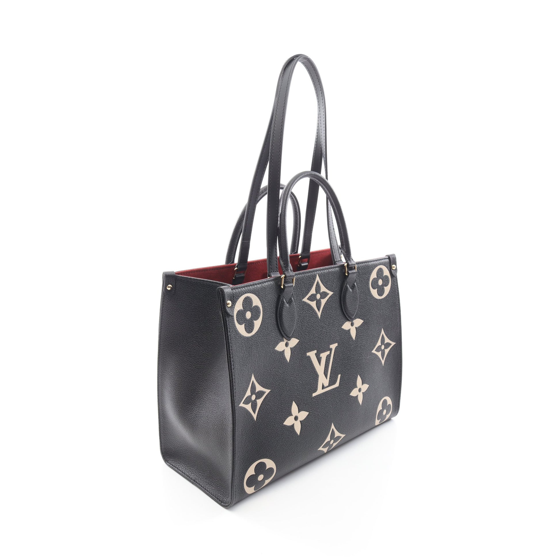 オンザゴーMM モノグラムアンプラント ノワール 2WAY ショルダーバッグ トートバッグ レザー ブラック ルイヴィトン バッグ LOUIS VUITTON